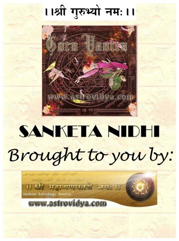 Sanketa Nidhi - Astrovidya.com