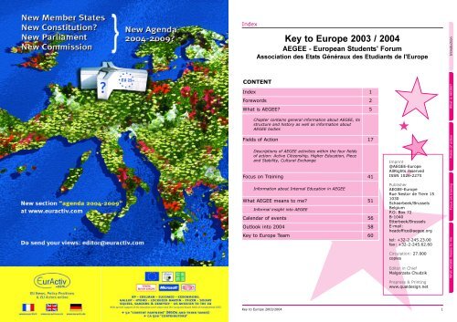 Key 2003/2004 - AEGEE Europe