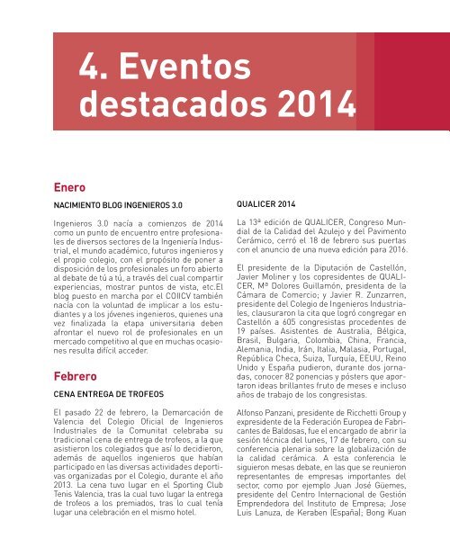 MEMORIA ACTIVIDADES 2014