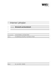 Interner Lehrplan WG E Profil.pdf - Wirtschafts- und Kaderschule Bern