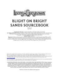 BLIGHT ON BRIGHT SANDS SOURCEBOOK - living greyhawk