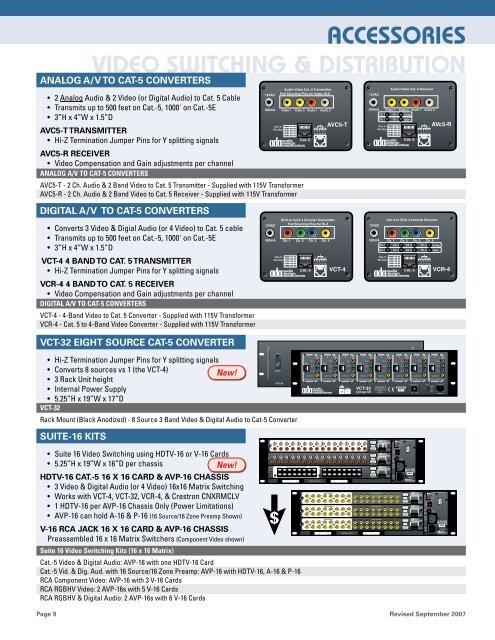 Custom Installation Product Guide - Audio Design Associates