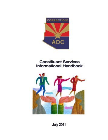 Table of contents - Arizona Department of Corrections