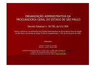 Órgãos Administrativos - Procuradoria Geral do Estado de São Paulo