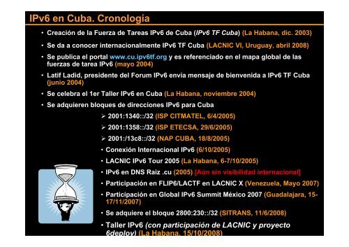 descargar conferencia - Bienvenidos al Portal IPv6 Cuba