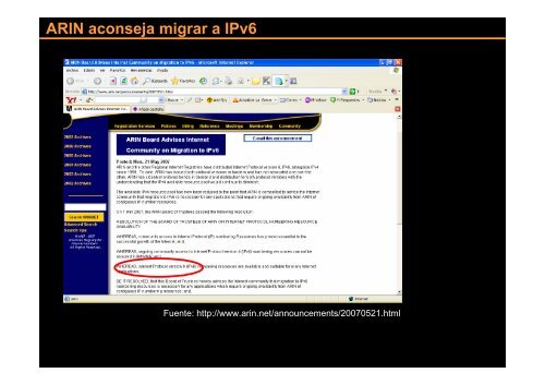 descargar conferencia - Bienvenidos al Portal IPv6 Cuba