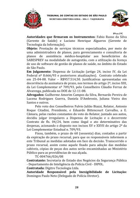 ata da 8Âª sessÃ£o ordinÃ¡ria da primeira cÃ¢mara, realizada em 29 de ...