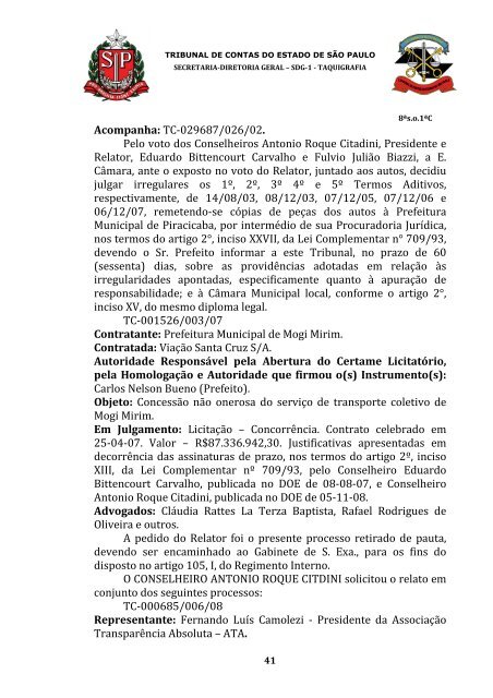 ata da 8Âª sessÃ£o ordinÃ¡ria da primeira cÃ¢mara, realizada em 29 de ...