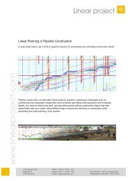 Linear Planning in Pipeline Construction - Linear project GmbH