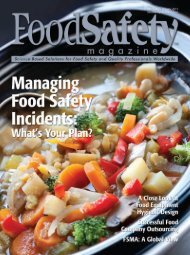 Food Safety Magazine, December 2012/January 2013