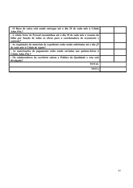 roteiro para finalizaÃ§Ã£o e entrega de obra - EspecializaÃ§Ã£o em ...