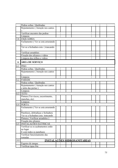 roteiro para finalizaÃ§Ã£o e entrega de obra - EspecializaÃ§Ã£o em ...