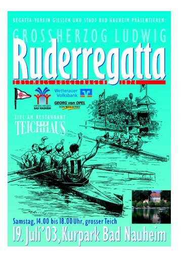 Ergebnisse der 9. GroÃherzog-Ludwig-Regatta 19. Juli 2003