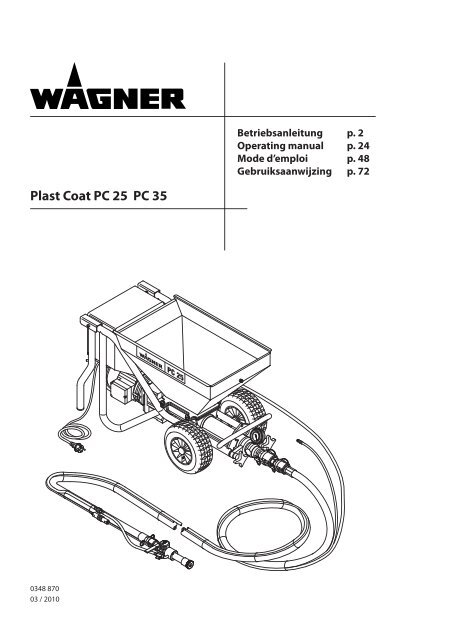 Plast Coat PC 25 PC 35 - WAGNER-Group