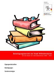 Beteiligungsbericht Wilhelmshavener ... - bürger portal wilhelmshaven