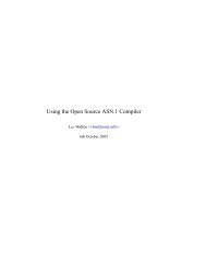 Using the Open Source ASN.1 Compiler