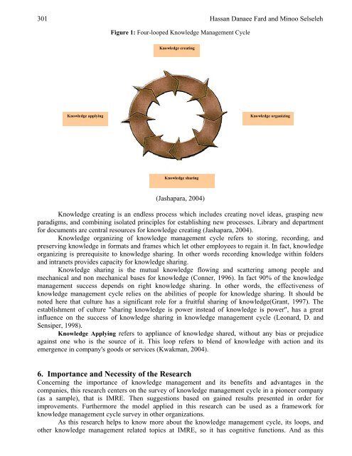 Measuring Knowledge Management Cycle: Evidence from Iran