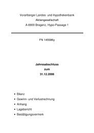 und Hypothekenbank Aktiengesellschaft A-6900 Bregenz, Hypo ...