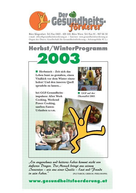 Herbst/WinterProgramm 2003 - GGF