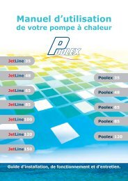 Manuel d'utilisation de la pompe Ã  chaleur Poolex - Nantalo