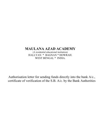 Maulana Azad Academy Hallyan Howrah India Boys School
