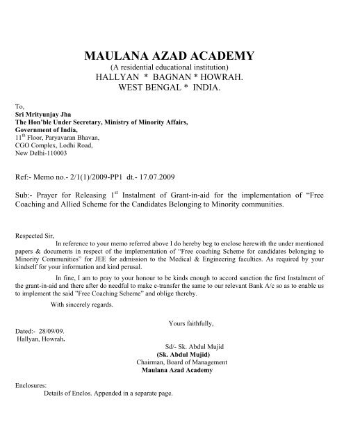 Maulana Azad Academy Hallyan Howrah India Boys School