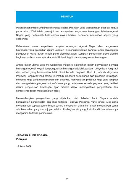 negeri perlis - Jabatan Audit Negara