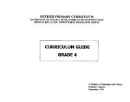 CURRICULUM GUIDE GRADE 4 - Ministry of Education