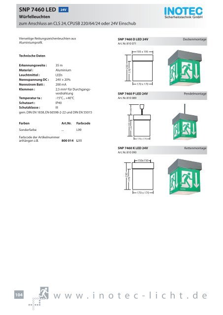 SNP 1520 230V - INOTEC Sicherheitstechnik GmbH