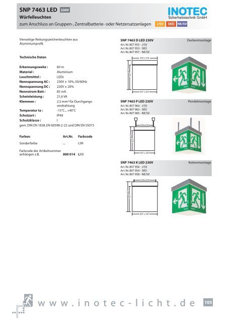 SNP 1520 230V - INOTEC Sicherheitstechnik GmbH