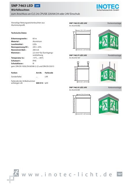 SNP 1520 230V - INOTEC Sicherheitstechnik GmbH