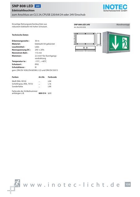 SNP 1520 230V - INOTEC Sicherheitstechnik GmbH