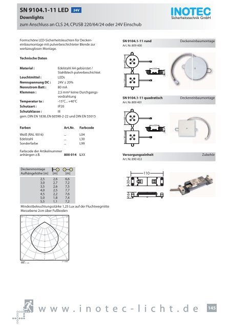 SNP 1520 230V - INOTEC Sicherheitstechnik GmbH