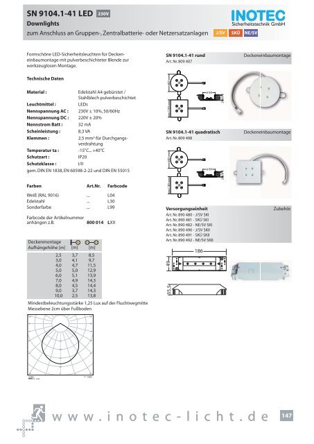 SNP 1520 230V - INOTEC Sicherheitstechnik GmbH