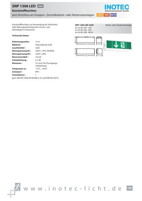 SNP 1520 230V - INOTEC Sicherheitstechnik GmbH