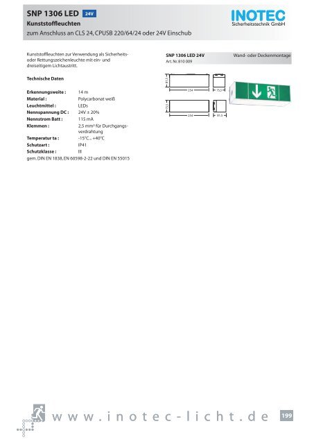 SNP 1520 230V - INOTEC Sicherheitstechnik GmbH