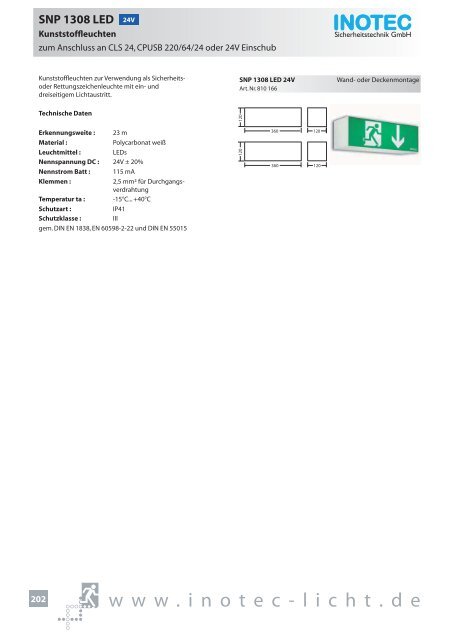 SNP 1520 230V - INOTEC Sicherheitstechnik GmbH