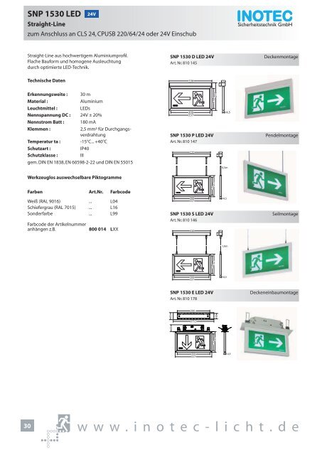 SNP 1520 230V - INOTEC Sicherheitstechnik GmbH