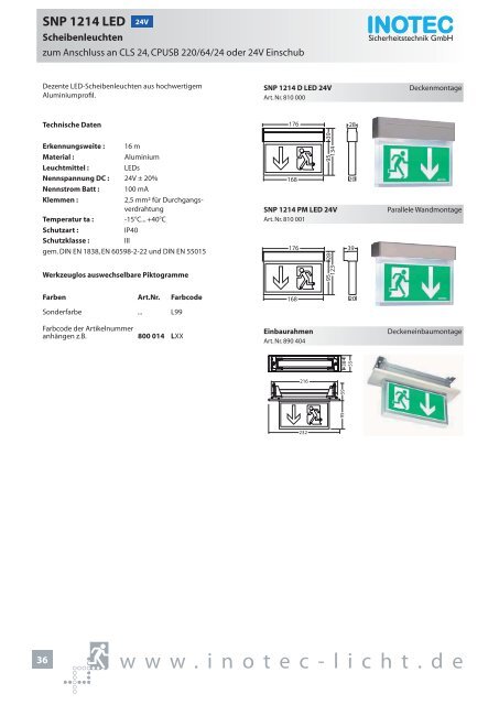 SNP 1520 230V - INOTEC Sicherheitstechnik GmbH