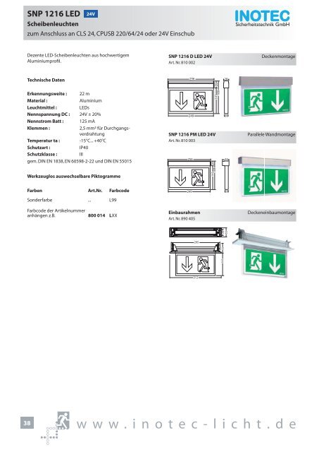 SNP 1520 230V - INOTEC Sicherheitstechnik GmbH