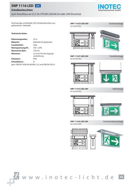 SNP 1520 230V - INOTEC Sicherheitstechnik GmbH