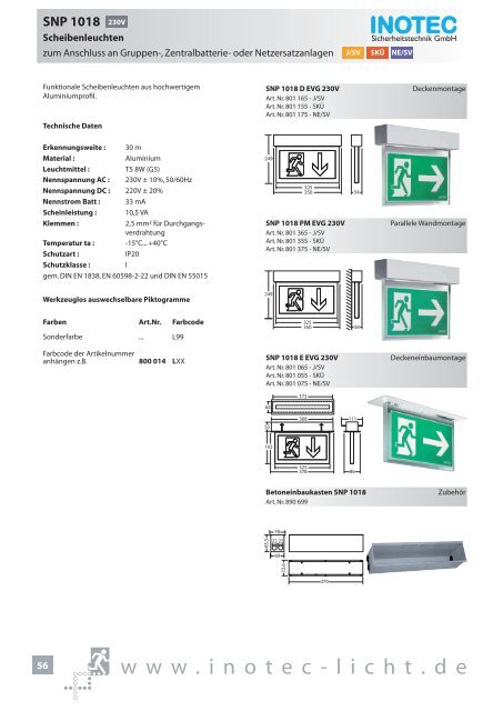 SNP 1520 230V - INOTEC Sicherheitstechnik GmbH