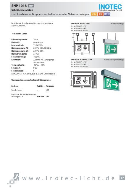 SNP 1520 230V - INOTEC Sicherheitstechnik GmbH