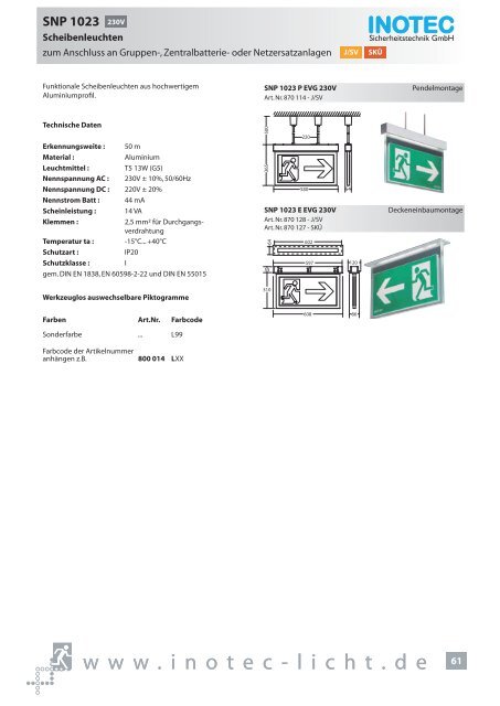 SNP 1520 230V - INOTEC Sicherheitstechnik GmbH