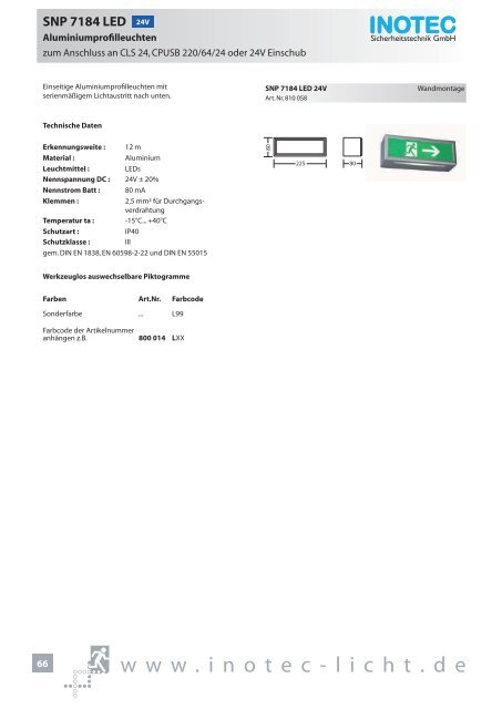 SNP 1520 230V - INOTEC Sicherheitstechnik GmbH