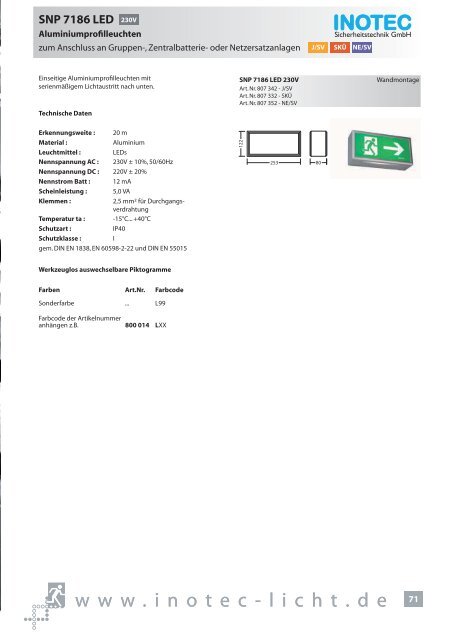 SNP 1520 230V - INOTEC Sicherheitstechnik GmbH