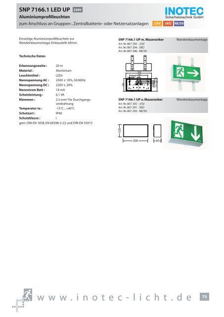 SNP 1520 230V - INOTEC Sicherheitstechnik GmbH