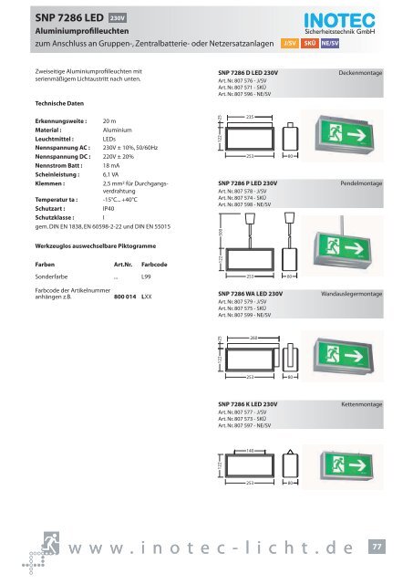 SNP 1520 230V - INOTEC Sicherheitstechnik GmbH