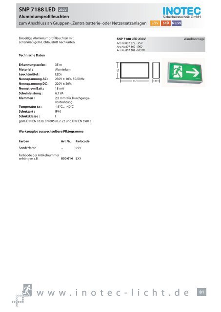 SNP 1520 230V - INOTEC Sicherheitstechnik GmbH