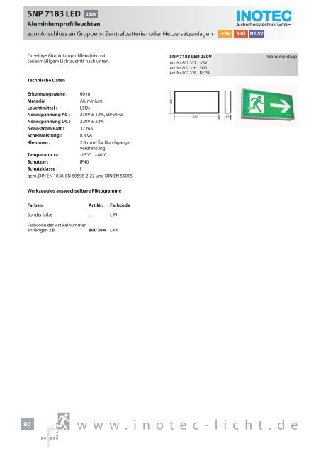 SNP 1520 230V - INOTEC Sicherheitstechnik GmbH